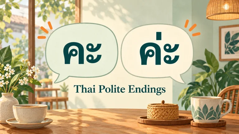 คะ vs ค่ะ: How to Use Thai Polite Endings